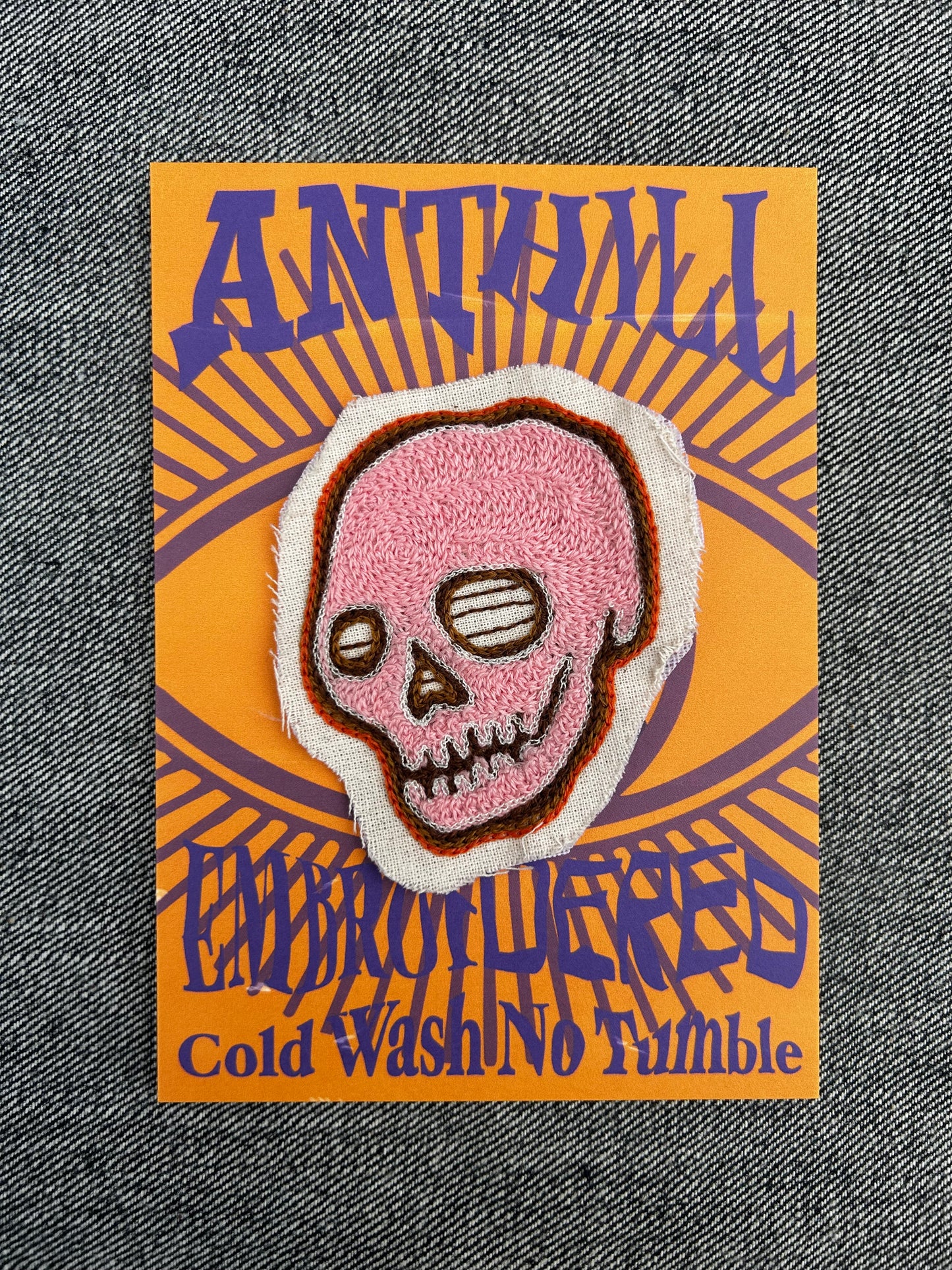 Skull Patch (Chainstitch Embroidery)