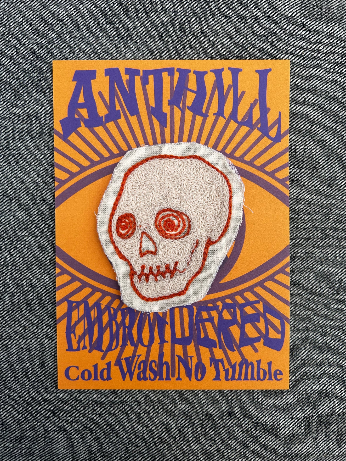 Skull Patch (Chainstitch Embroidery)